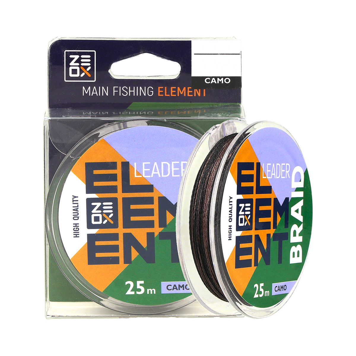 ZEOX Leader Braid Element 25m Camo 0.25mm