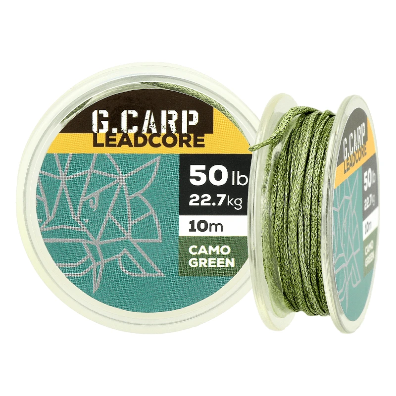 Golden Catch G.Carp Corefree Leadcore 10m 50lb Camo Green (lead-free)