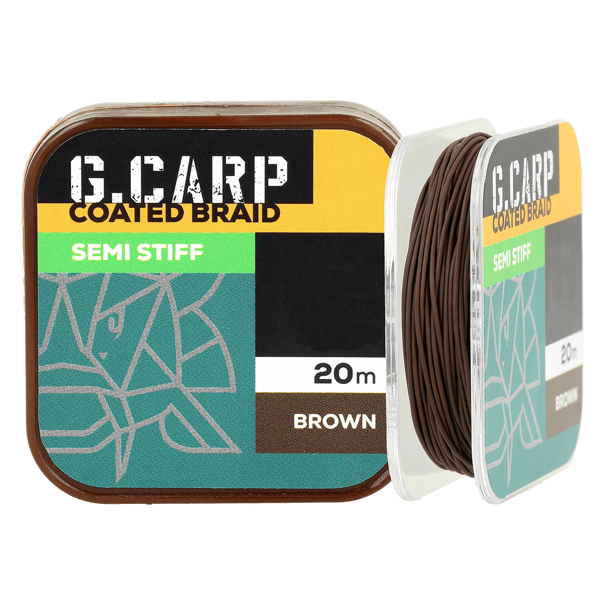 Golden Catch G.Carp Coated Braid Semi Stiff 20m 25lb Brown