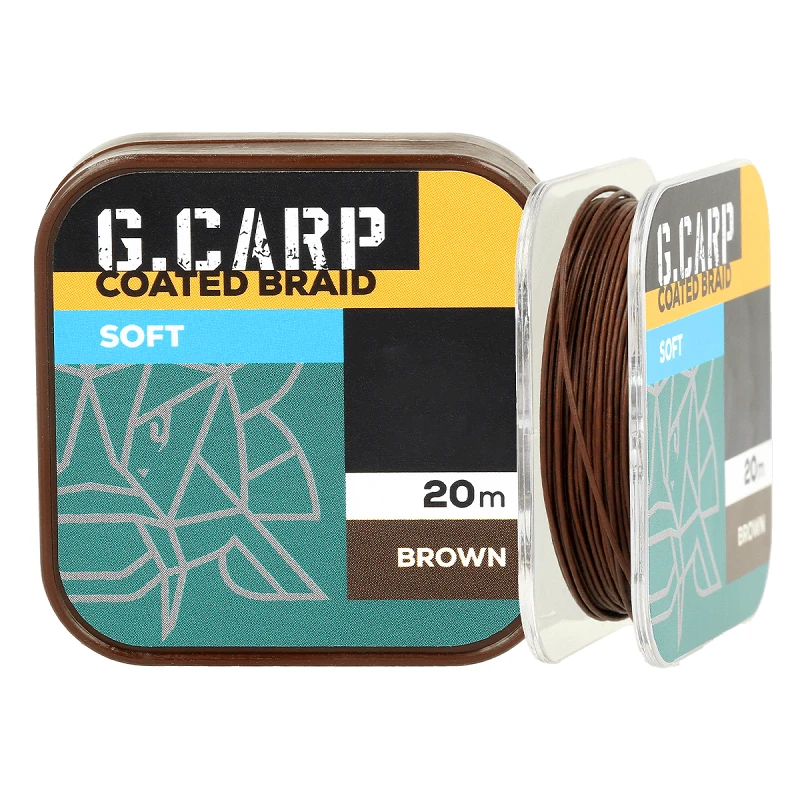 Golden Catch G.Carp Coated Braid Soft 20m 25lb Brown