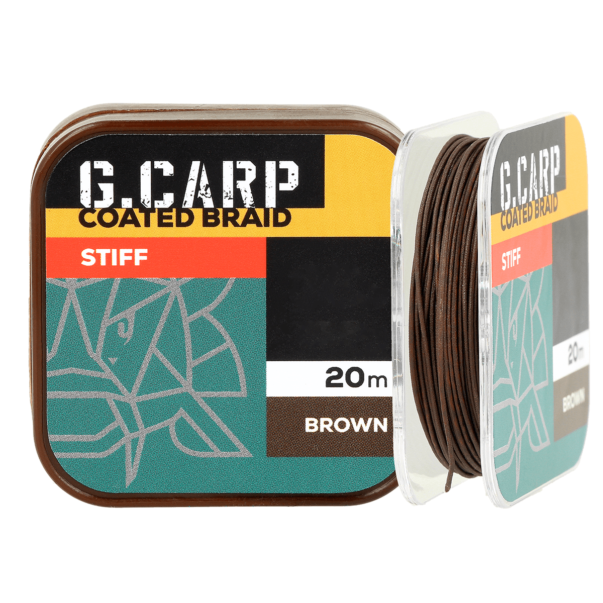 Golden Catch G.Carp Coated Braid Stiff 20m 25lb Brown
