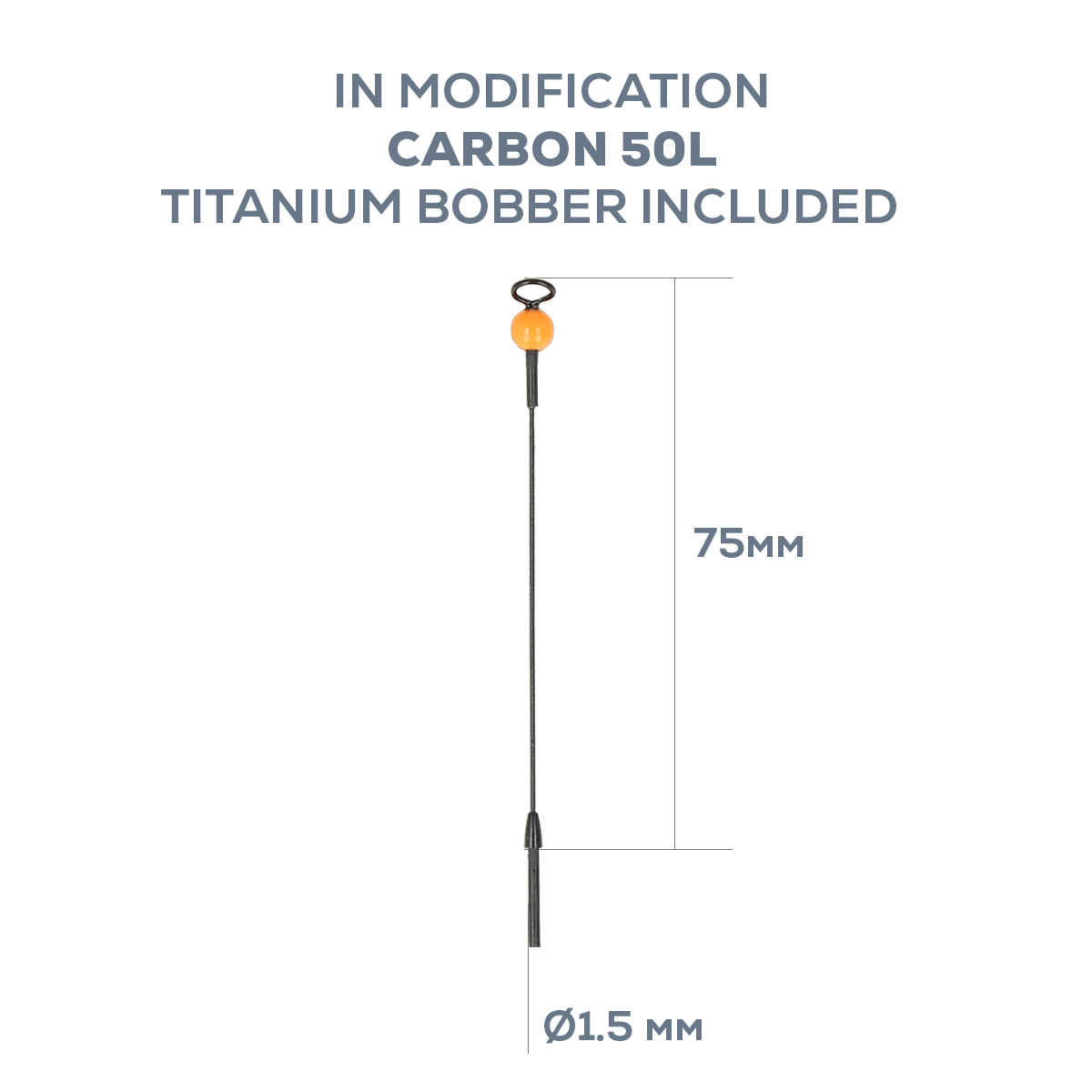 Golden Catch Ice Fishing Rod N-Ice Crystal Carbon - Photo №3