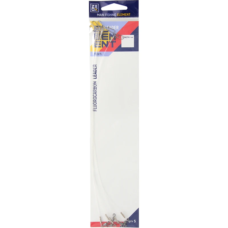 ZEOX Fluorocarbon Leader 20cm 0.40mm 10kg(5pcs)