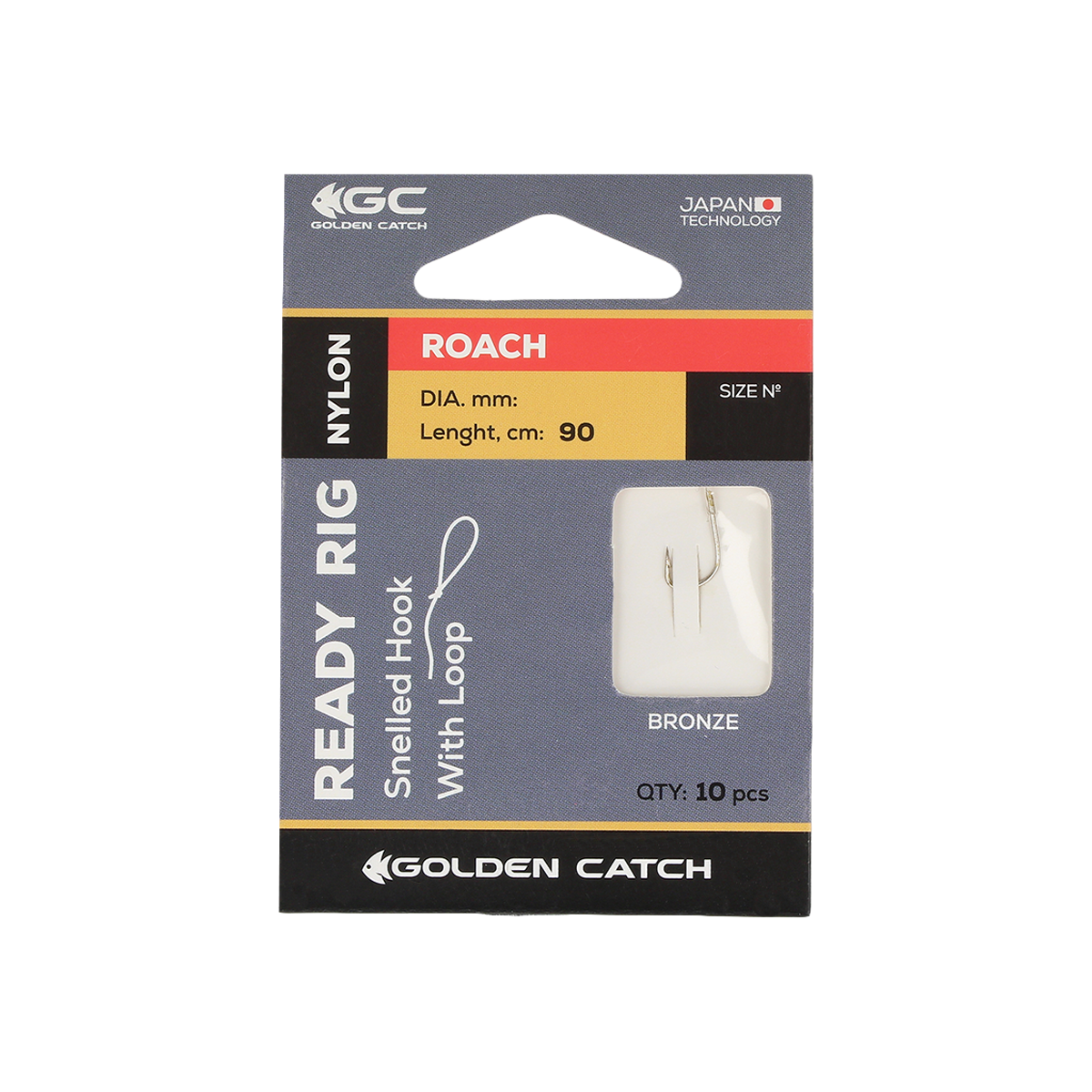 Golden Catch Ready Rig Roach Leader №12 (10pcs)