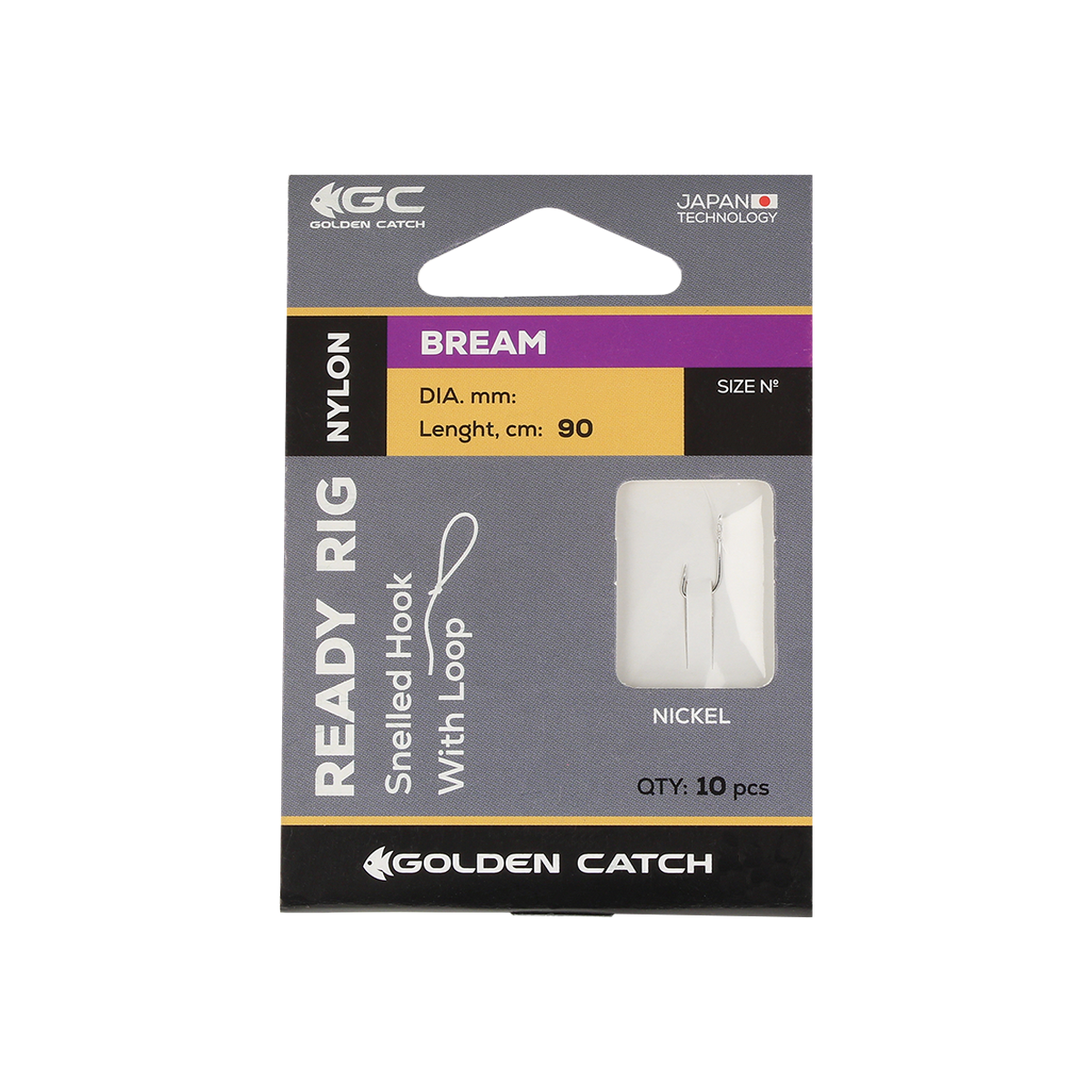 Golden Catch Ready Rig Bream Leader №6 (10pcs)