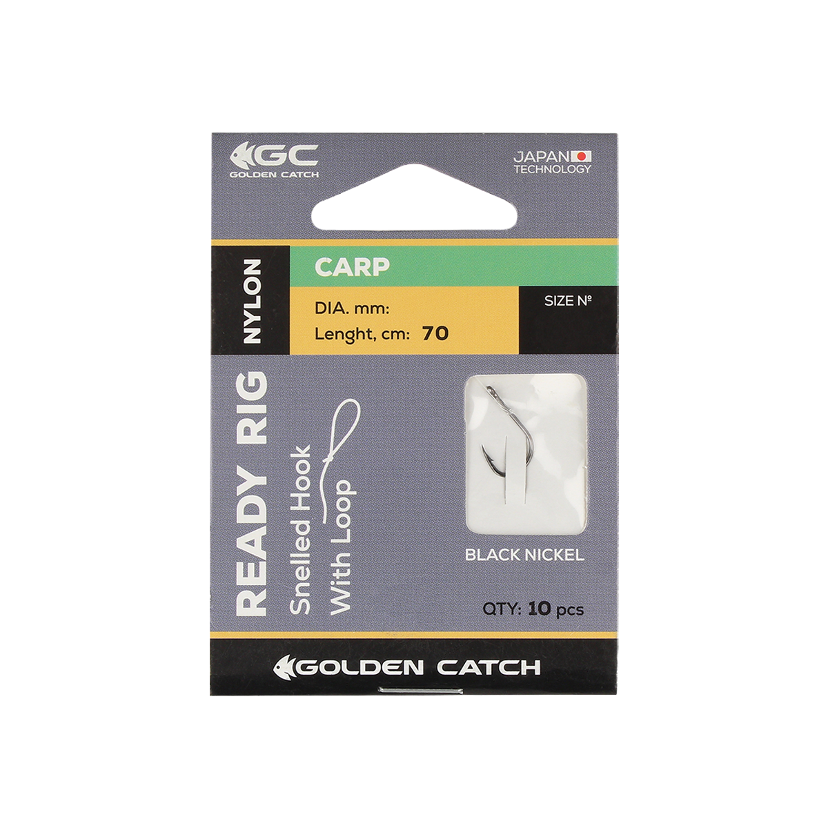 Golden Catch Ready Rig Carp Leader №12 (10pcs)