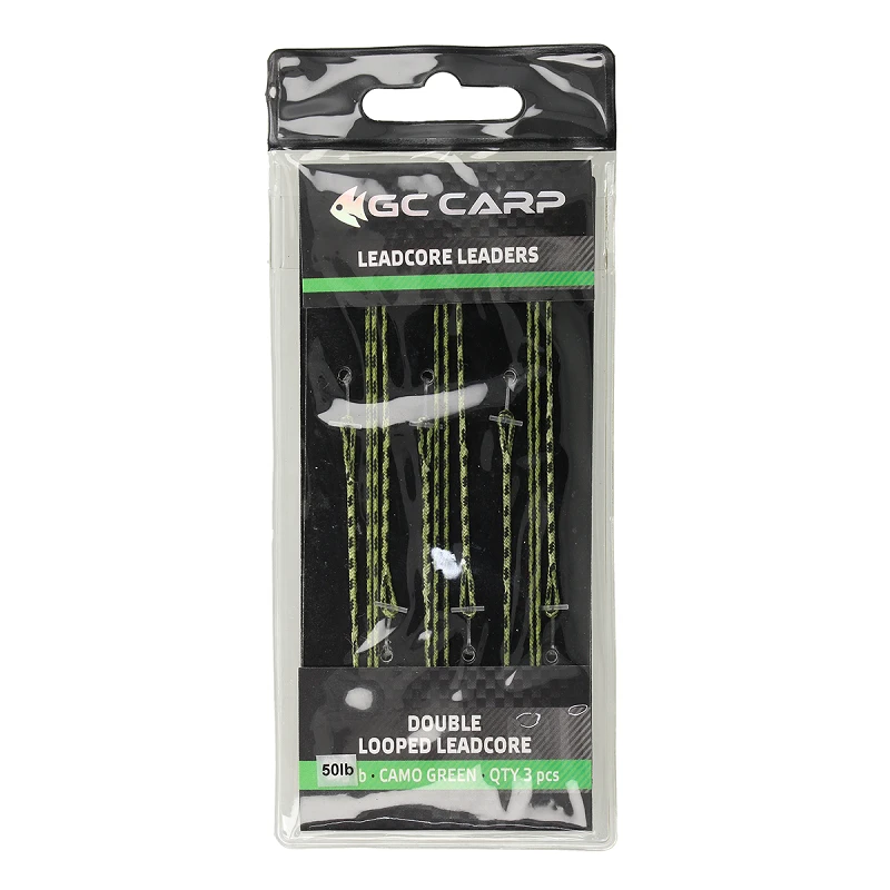 Golden Catch Double Looped Leadcore 50lb(3pcs)Camo Green - Photo №2