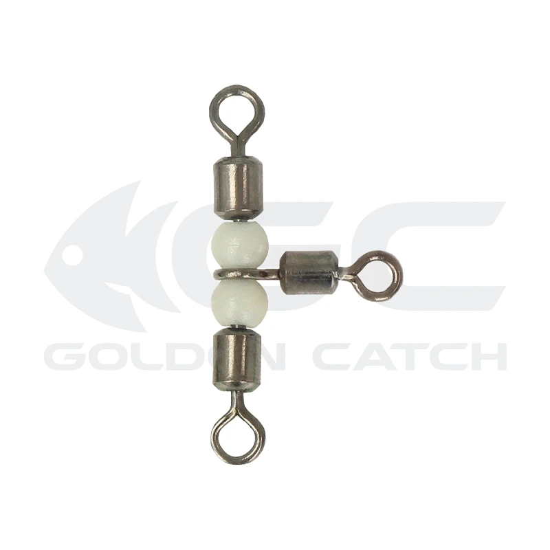 Golden Catch Triple Swivel With Beads 1046BN №7x8(5pcs)