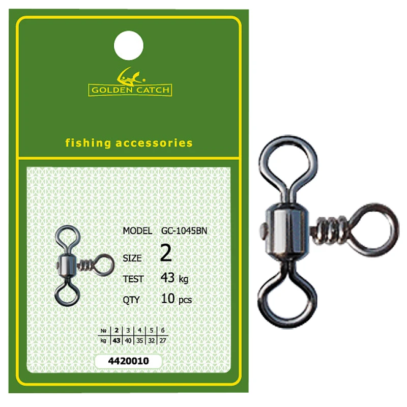 Golden Catch Cross-Line Rolling Swivel 1045BN №3(1000pcs)