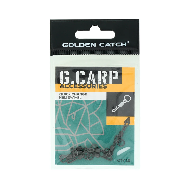 Golden Catch G.Carp Quick Change Heli Swivel №4 (10pcs) - Photo №3