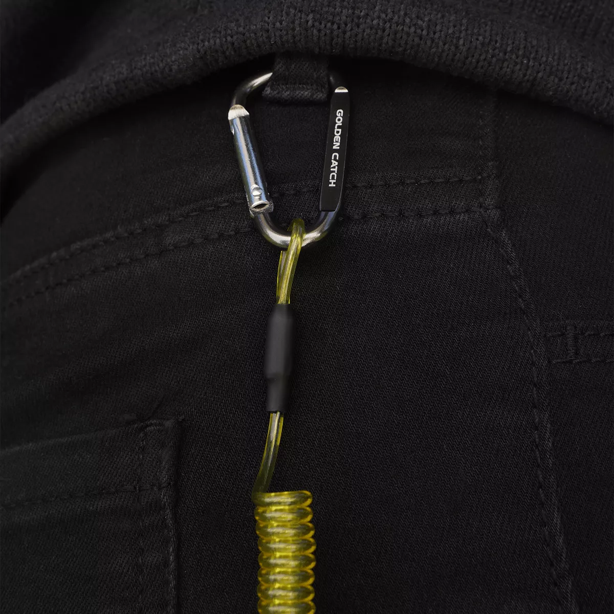 Golden Catch Lanyard with Carabiner Golden Spring 10-85 cm - Photo №3 Golden Catch Lanyard with Carabiner Golden Spring 10-85 cm - Photo №3