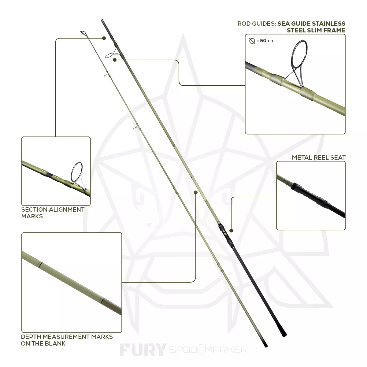 Golden Catch G.Carp Rod Fury Spod Marker 3.90m 7lb - Photo №2 Golden Catch G.Carp Rod Fury Spod Marker 3.90m 7lb - Photo №2