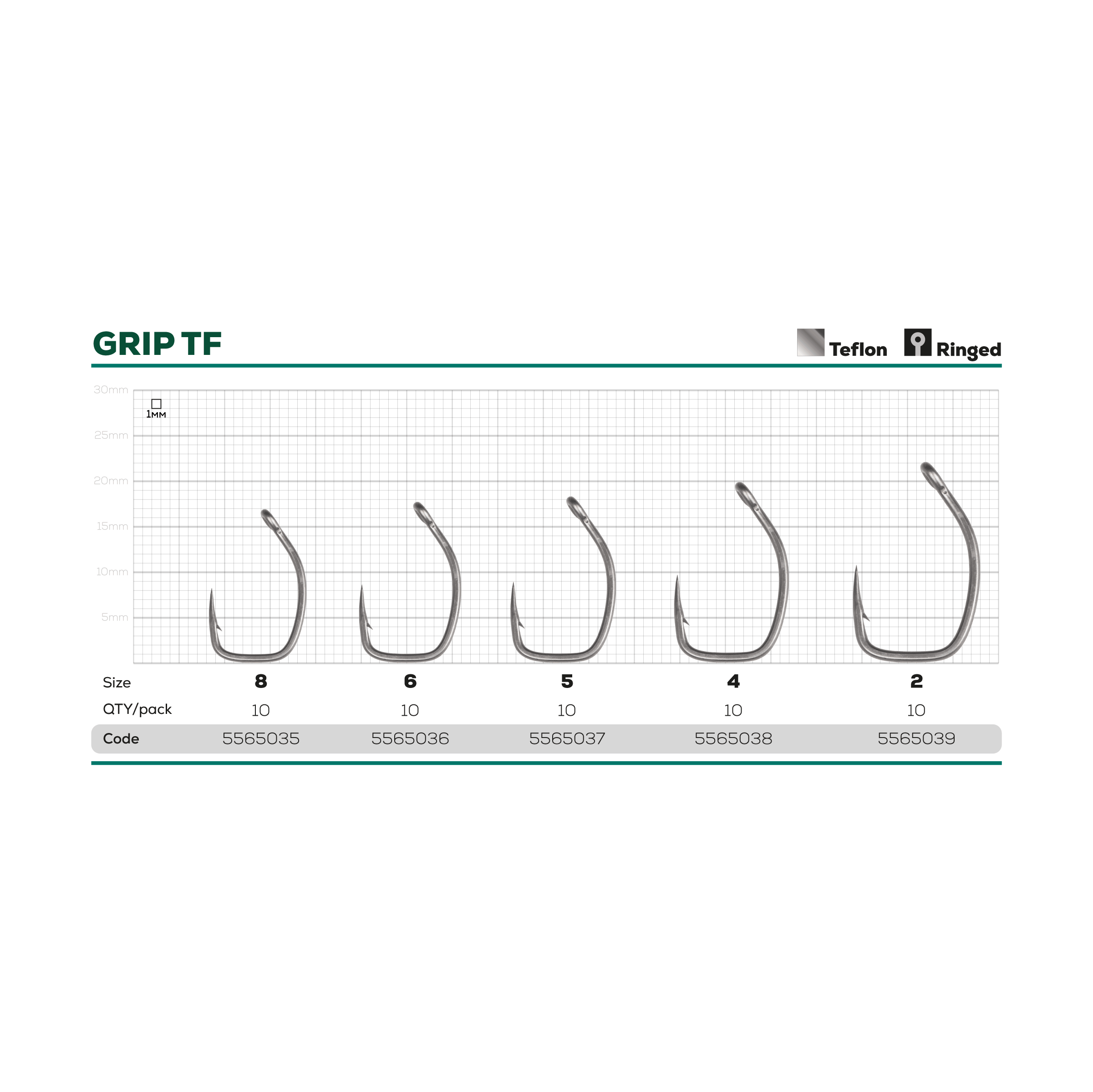Golden Catch G.Carp Hook Grip TF - Photo №1