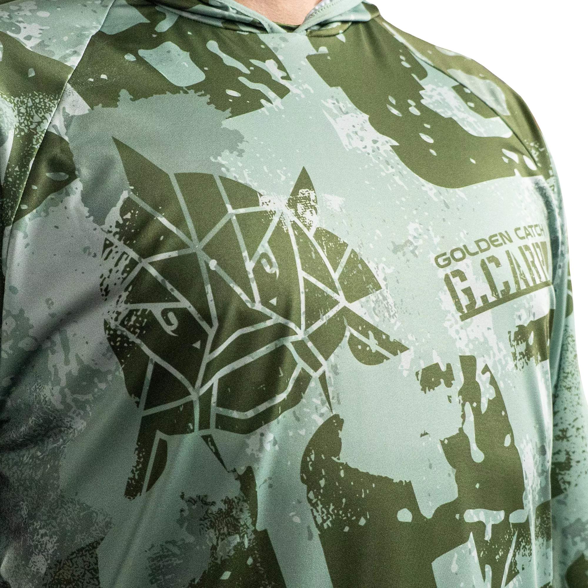 Golden Catch G.Carp Hoodie Grunge Sun Shirt - Photo №3