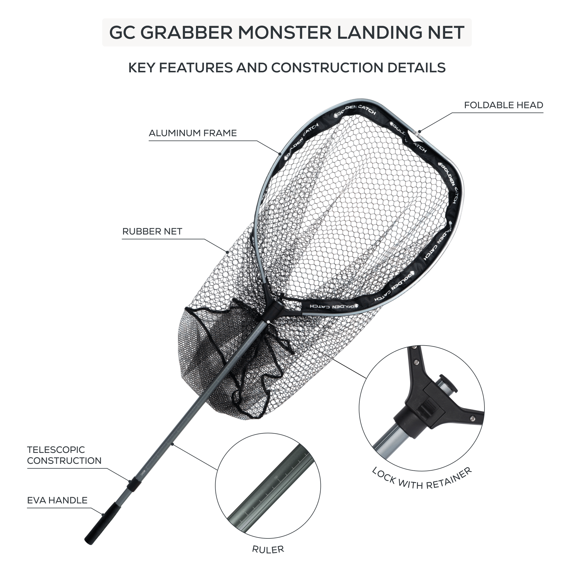 Golden Catch Landing Net Grabber Monster - Photo №8