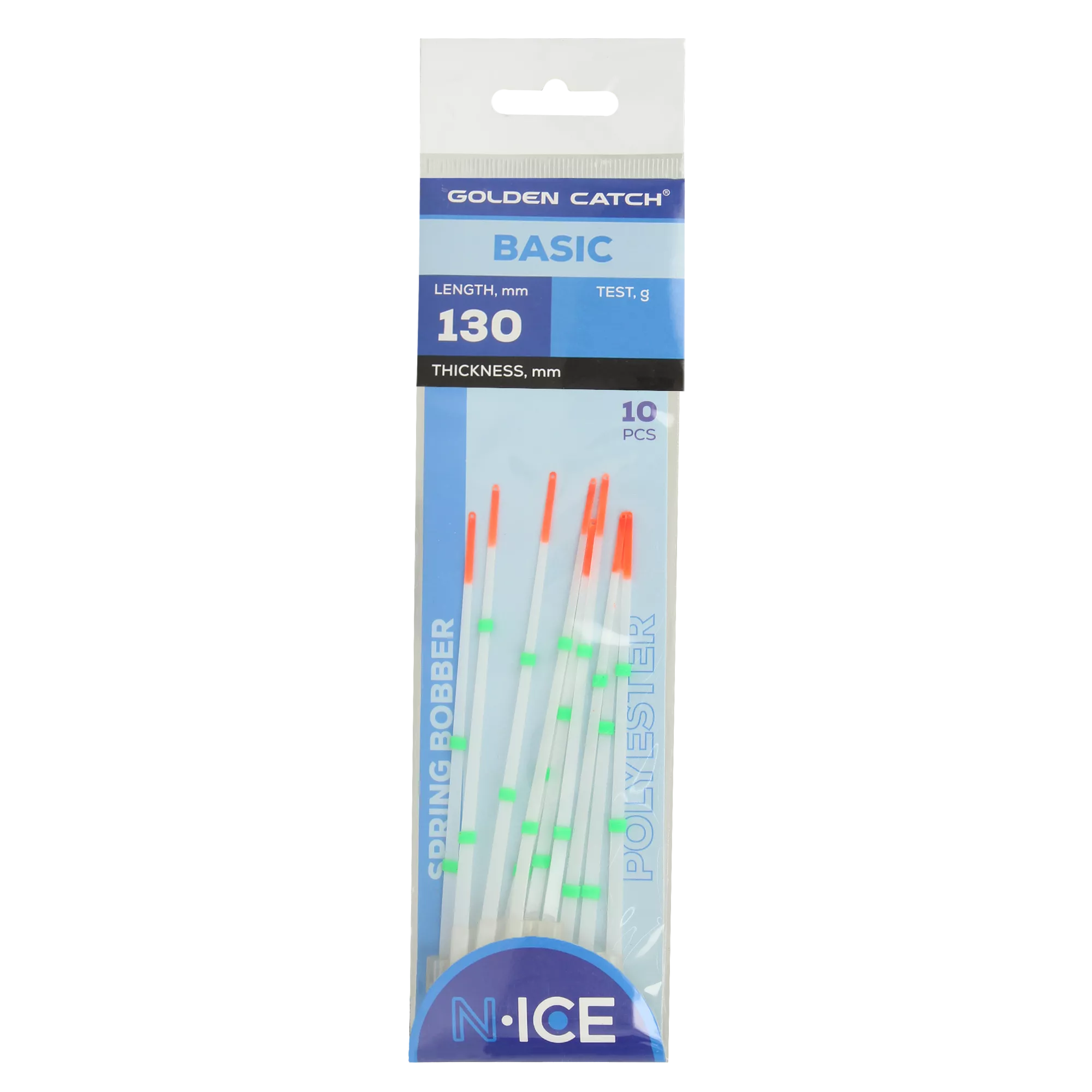 Golden Catch N-Ice Polyester Spring Bobber Basic 130mm - Photo №2