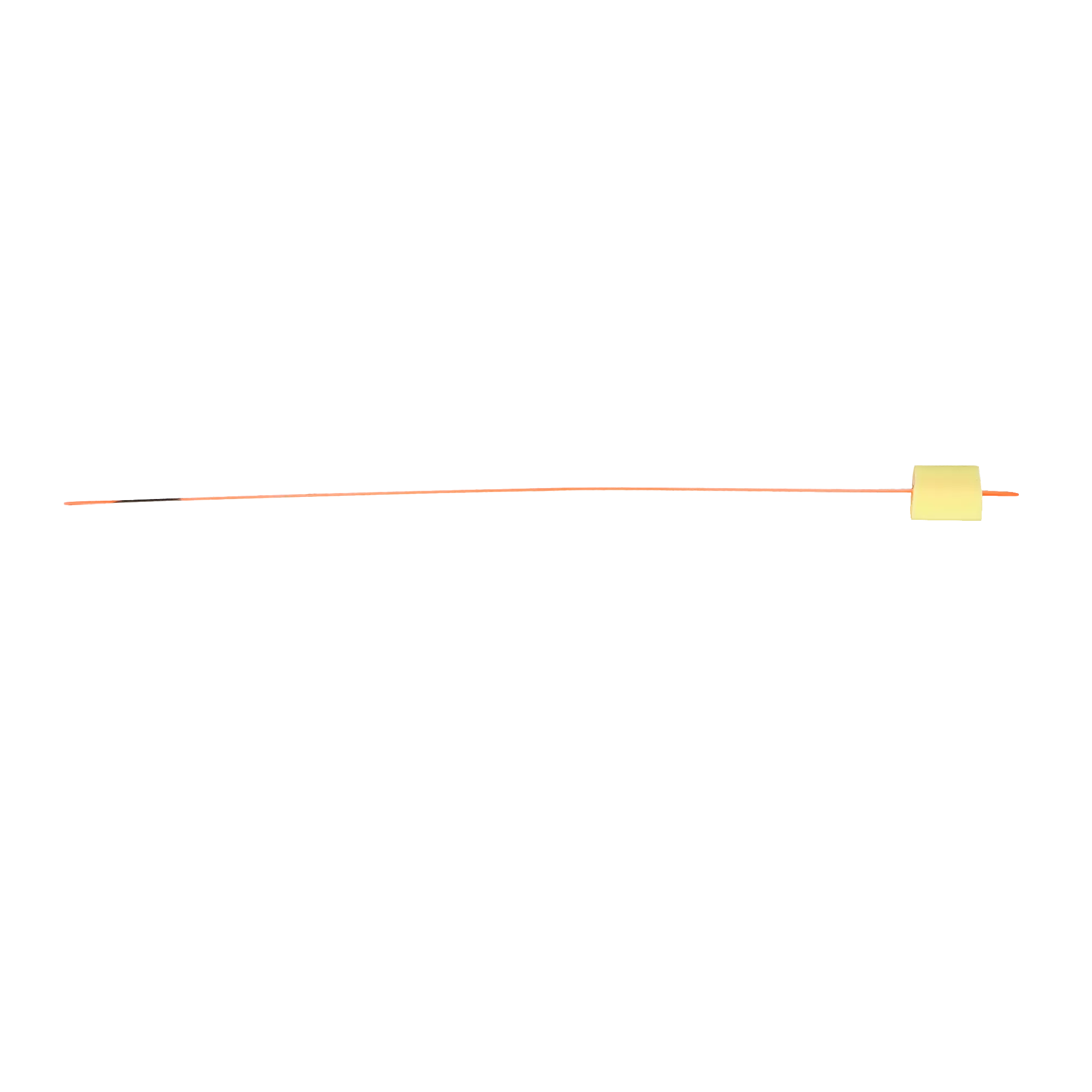 Golden Catch N-Ice Polyester Spring Bobber Pro 100mm Orange - Photo №1