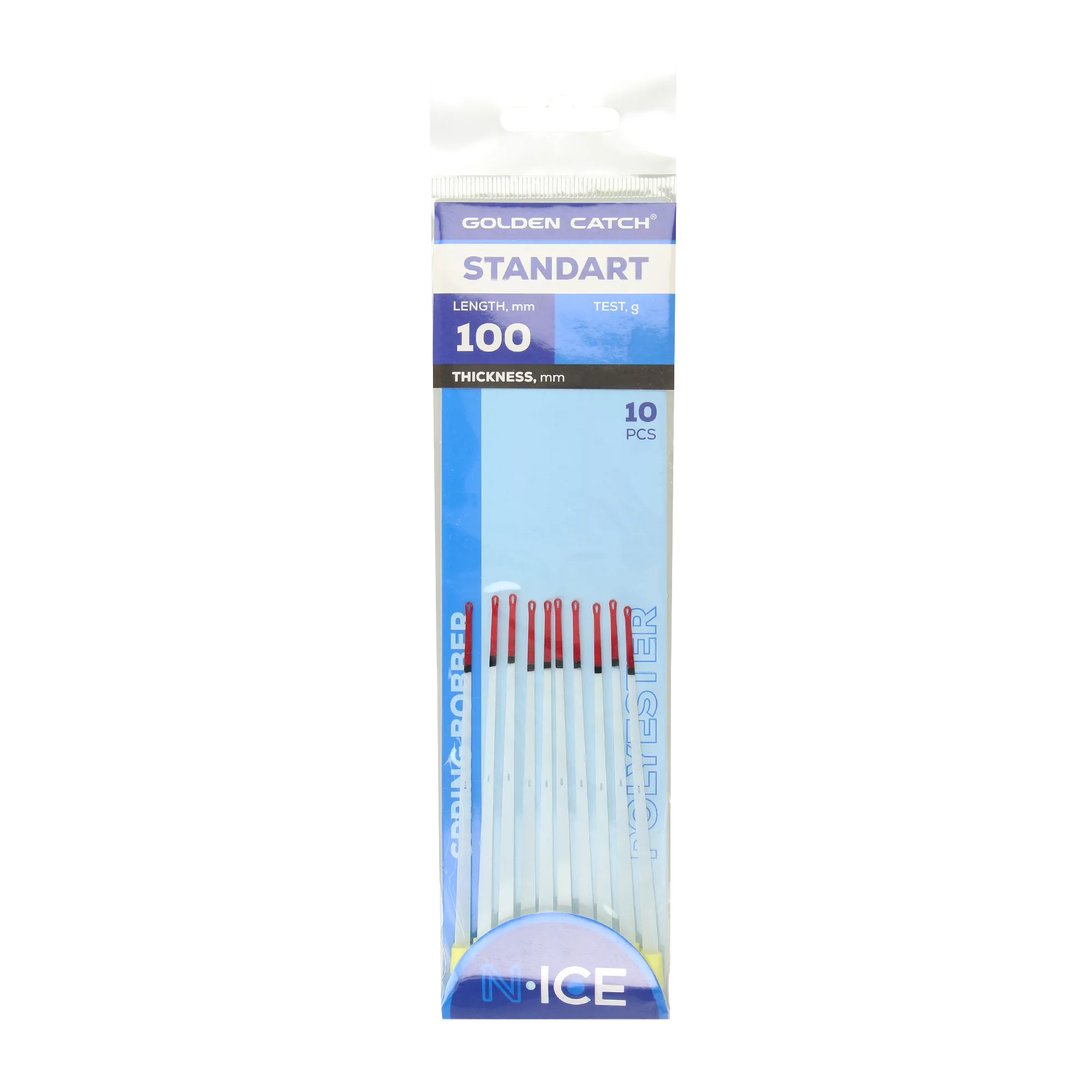 Golden Catch N-Ice Polyester Spring Bobber Standart 100mm - Photo №2