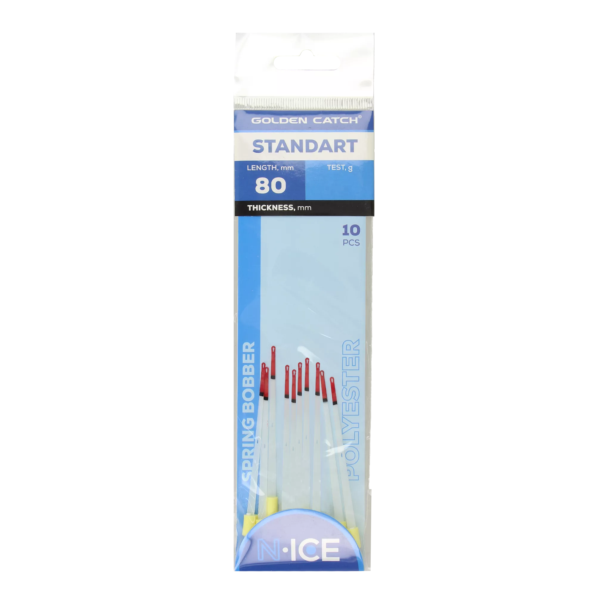 Golden Catch N-Ice Polyester Spring Bobber Standart 80mm - Photo №2