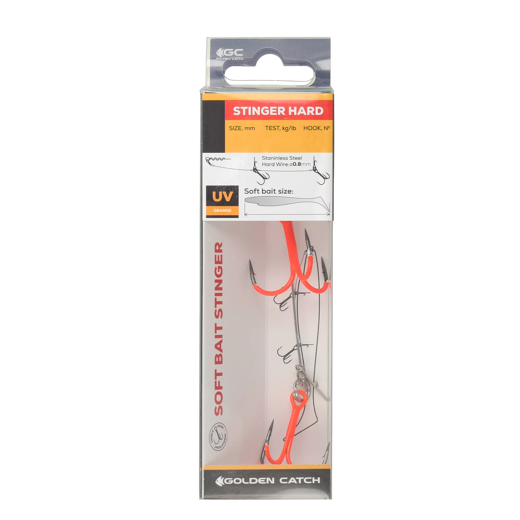 Golden Catch Stinger Hard BKK Spear-21 UV Orange - Photo №1