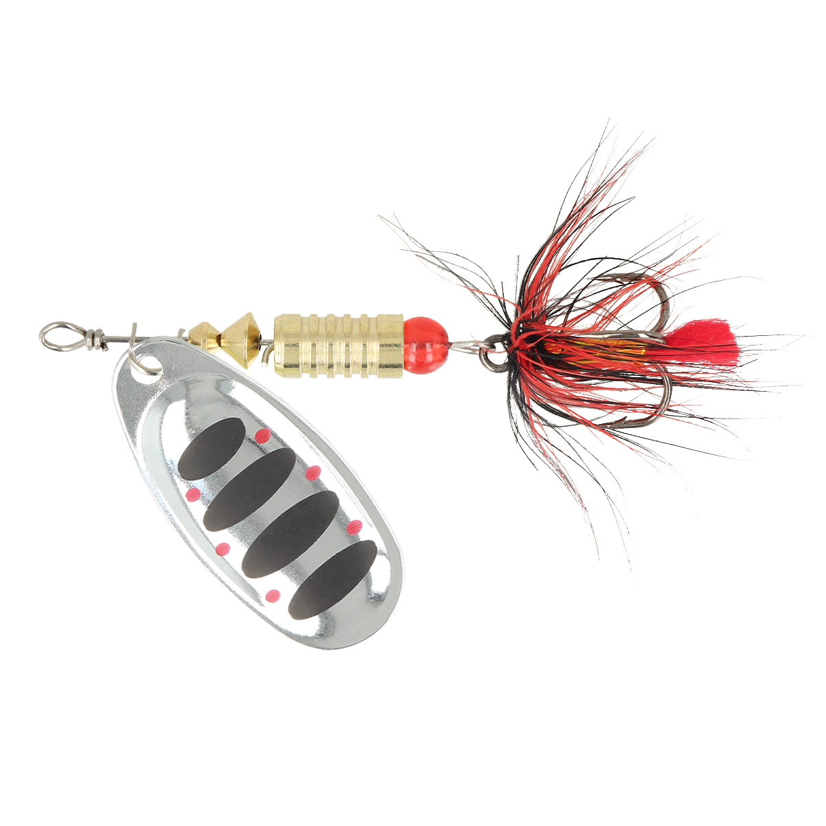 ZEOX Spoon Dominator №3 6g 008 Silver/Black Dot