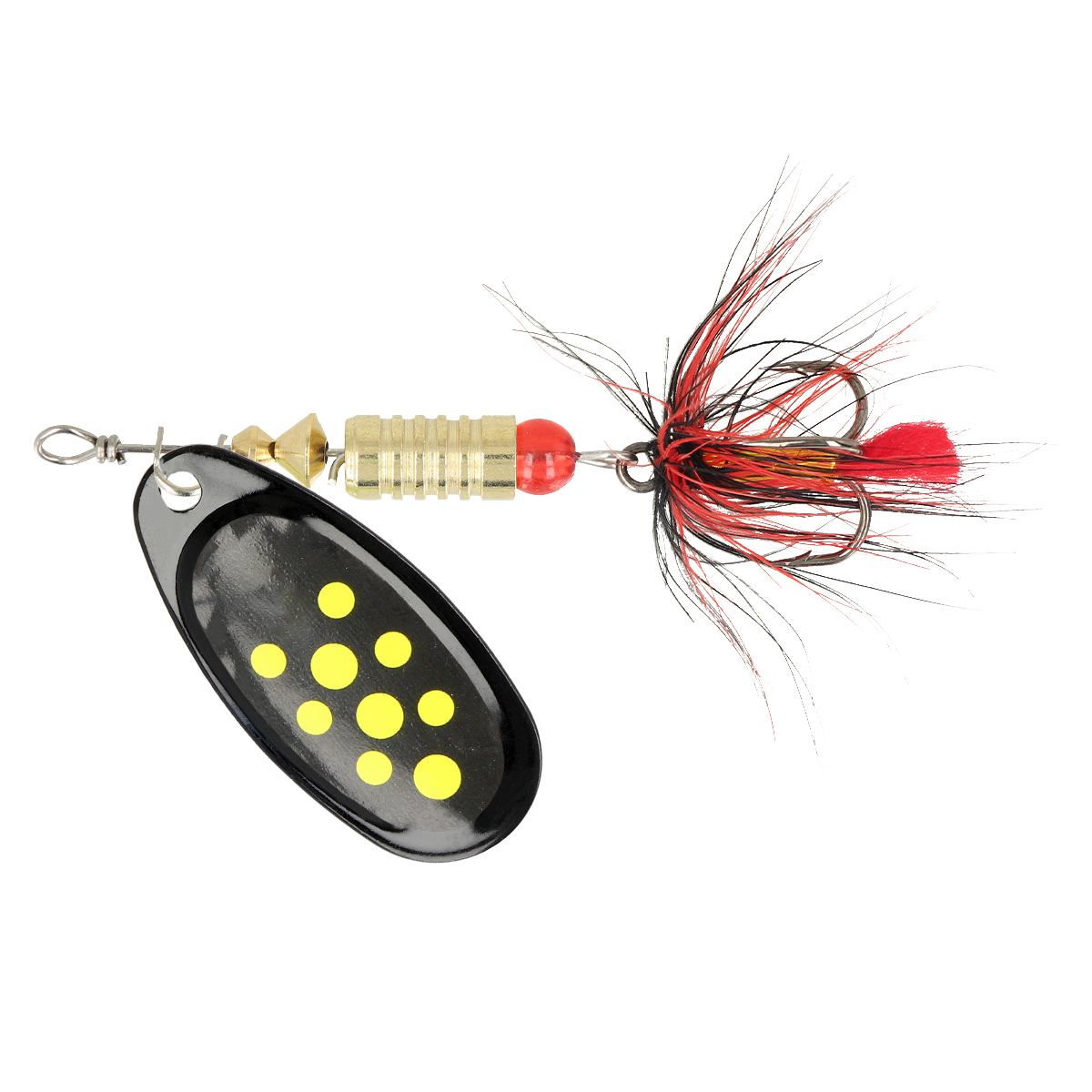 ZEOX Spoon Dominator №3 6g 011 Black/Yellow Dot