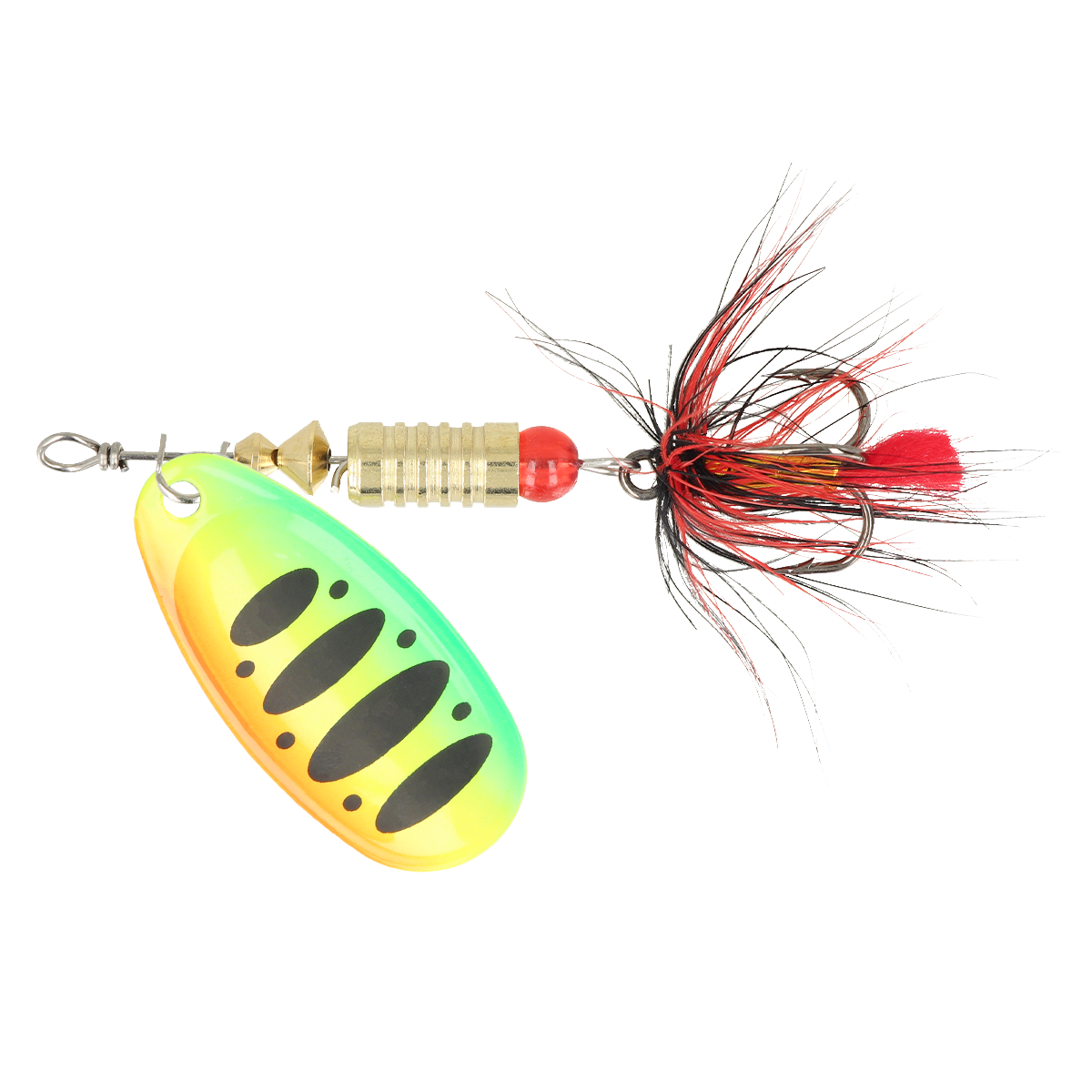 ZEOX Spoon Dominator №3 6g 015 Fluo Tiger/Black Dot