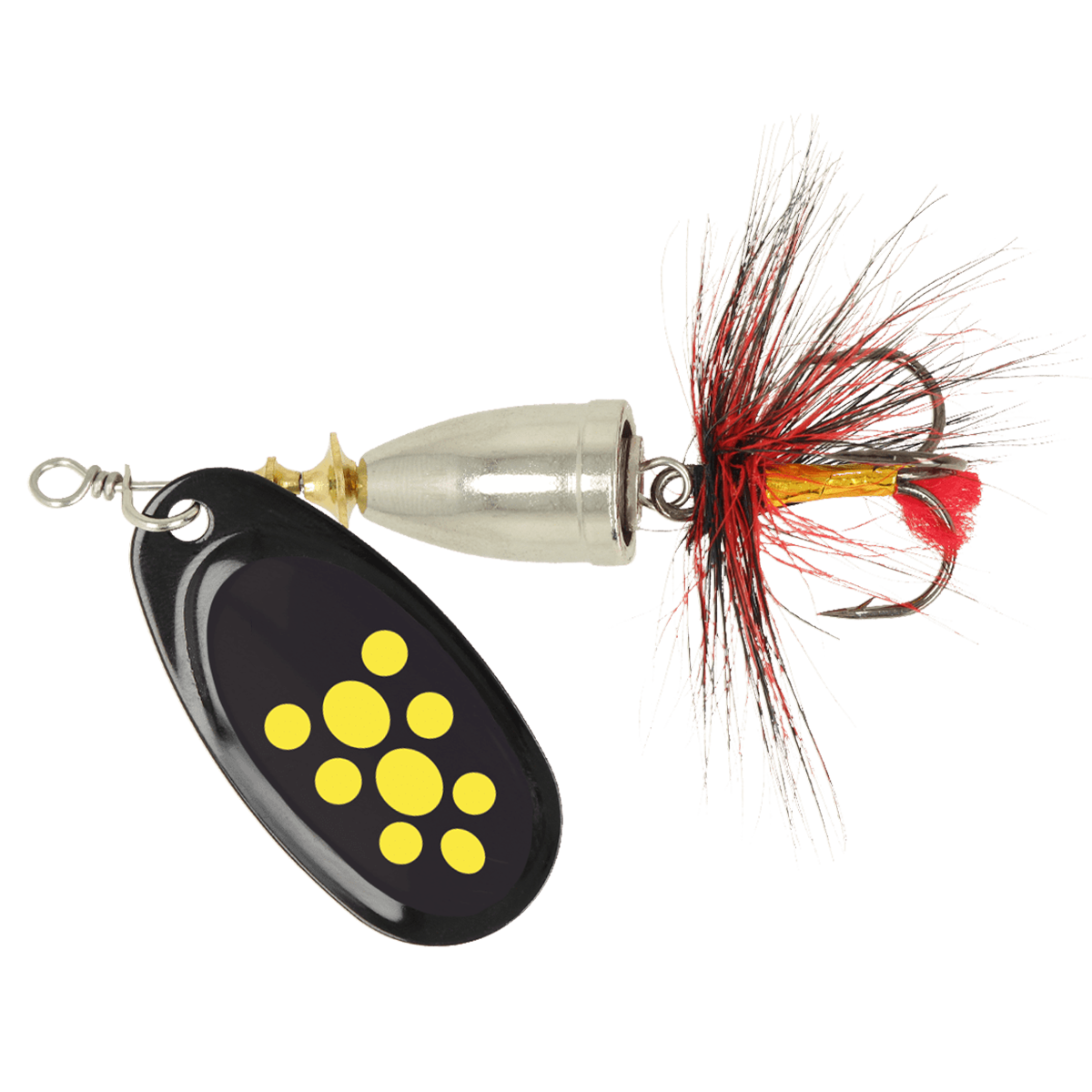 ZEOX Spoon Furor №3 6g 011 Black/Yellow Dot
