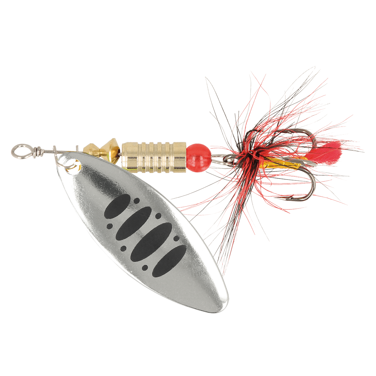 ZEOX Spoon Reactive Long №2 6g 008 Silver/Black Dot