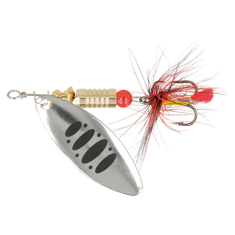ZEOX Spoon Reactive Long №2 6g 008 Silver/Black Dot