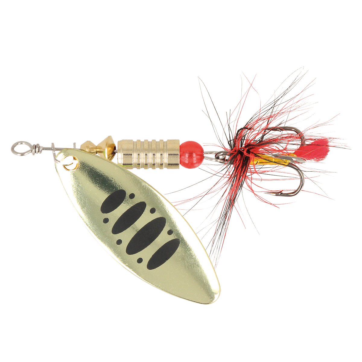 ZEOX Spoon Reactive Long №2 6g 009 Gold/Black Dot