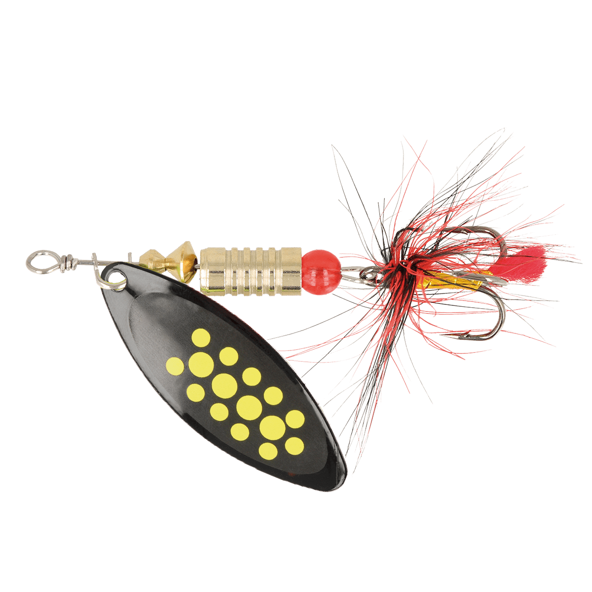 ZEOX Spoon Reactive Long №2 6g 011 Black/Yellow Dot
