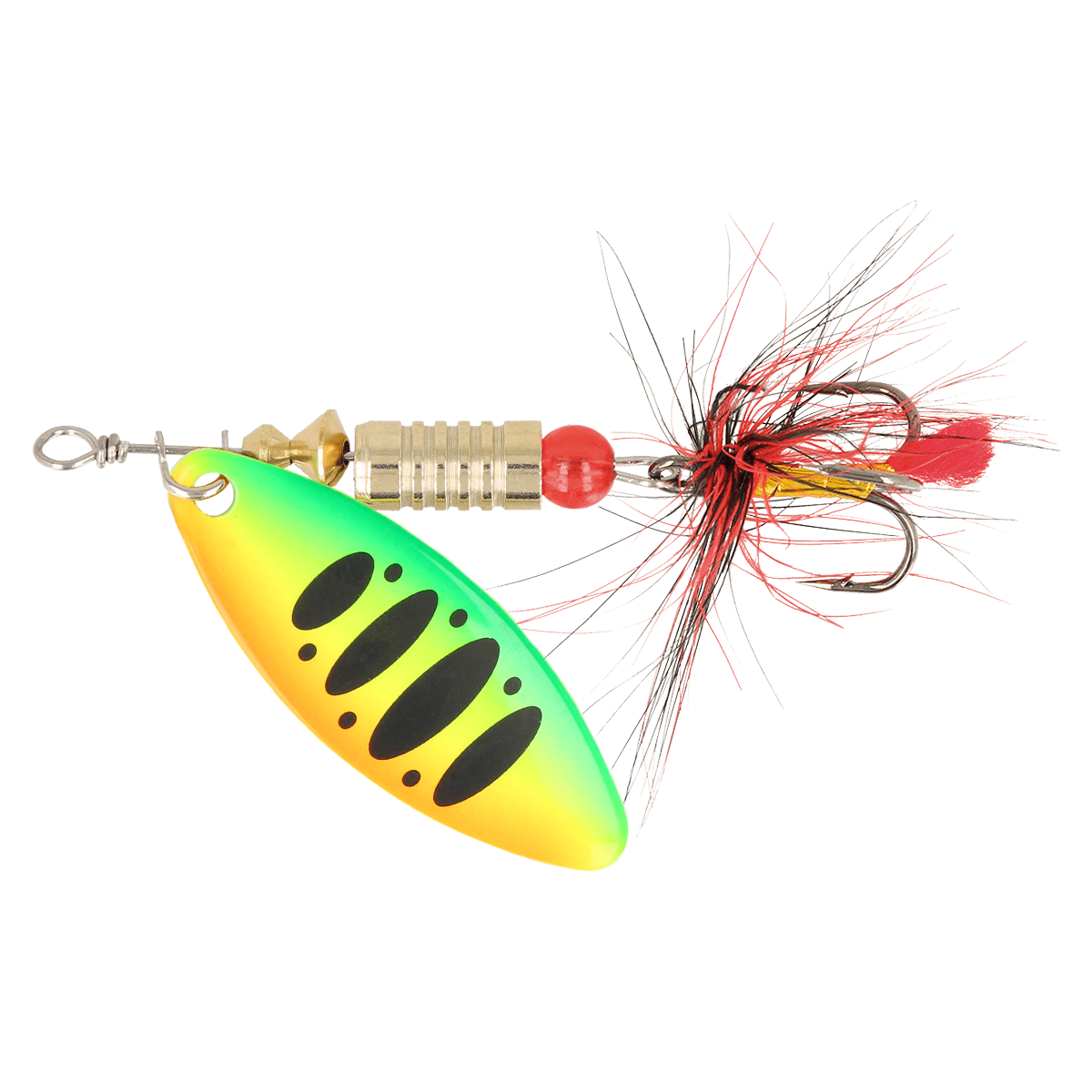 ZEOX Spoon Reactive Long №2 6g 015 Fluo Tiger/Black Dot