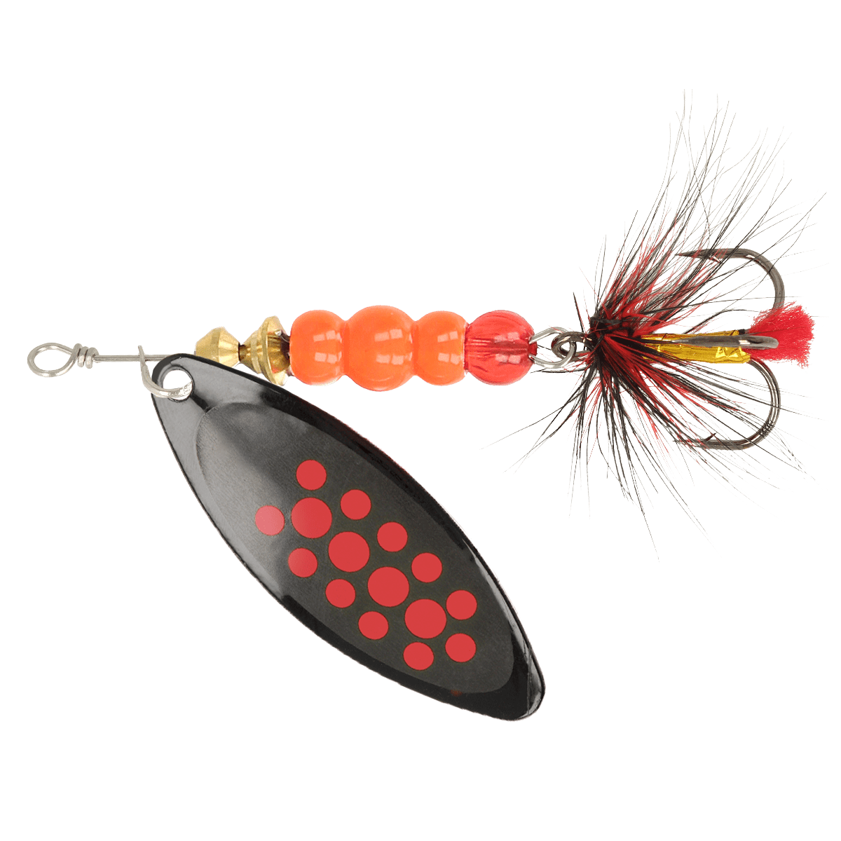 ZEOX Spoon Reactive Long №3 10g 010 Black/Red Dot