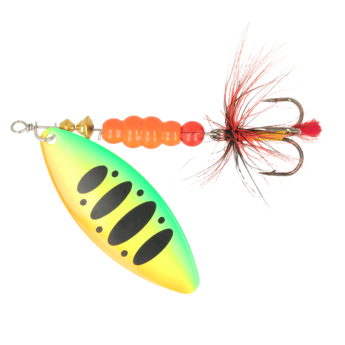 ZEOX Spoon Reactive Long №3 10g 015 Fluo Tiger/Black Dot