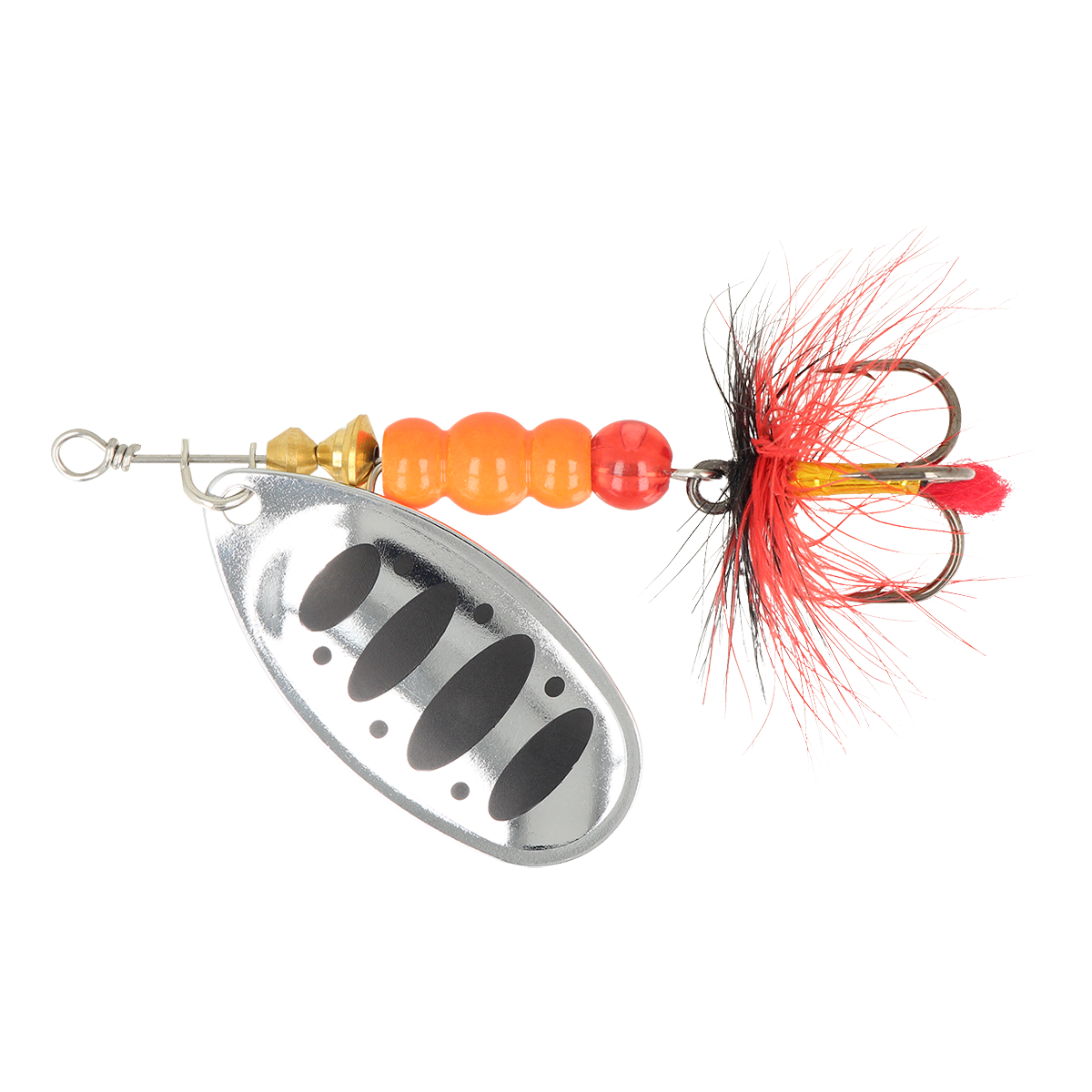 ZEOX Spoon Reactive №4 9g 008 Silver/Black Dot