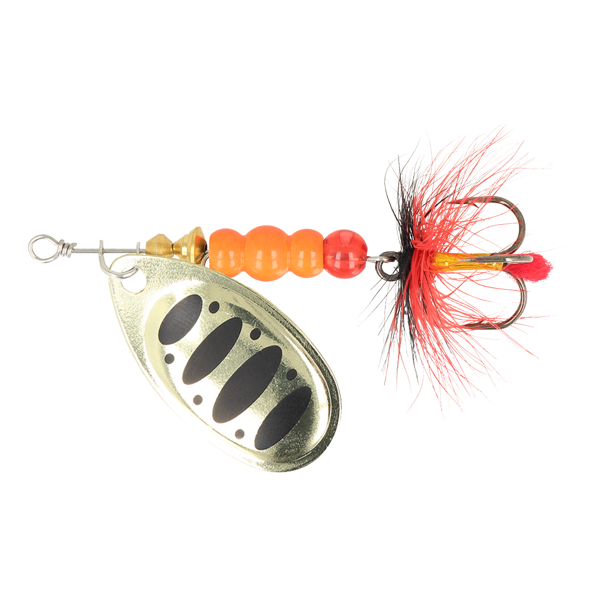 ZEOX Spoon Reactive №4 9g 009 Gold/Black Dot