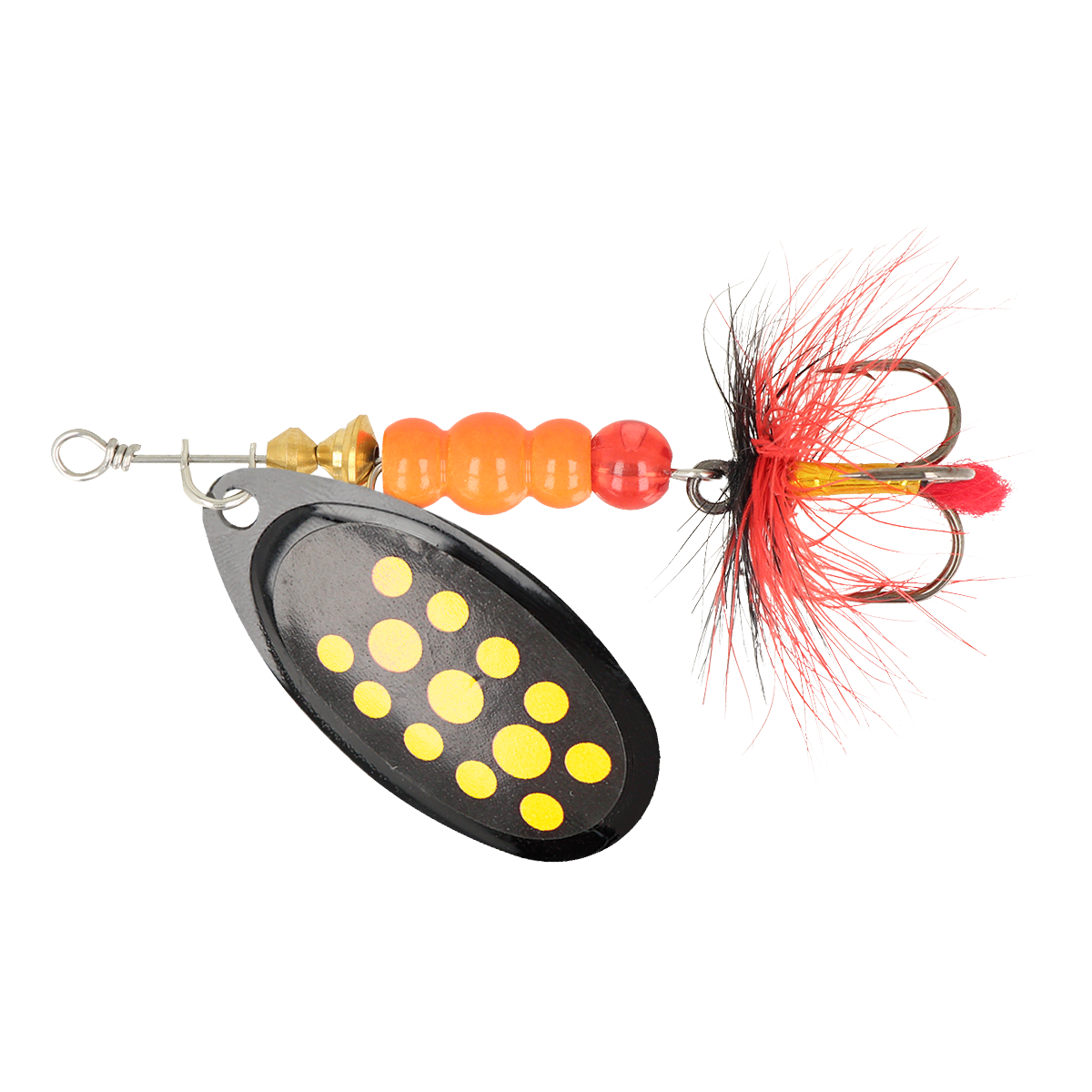 ZEOX Spoon Reactive №4 9g 011 Black/Yellow Dot