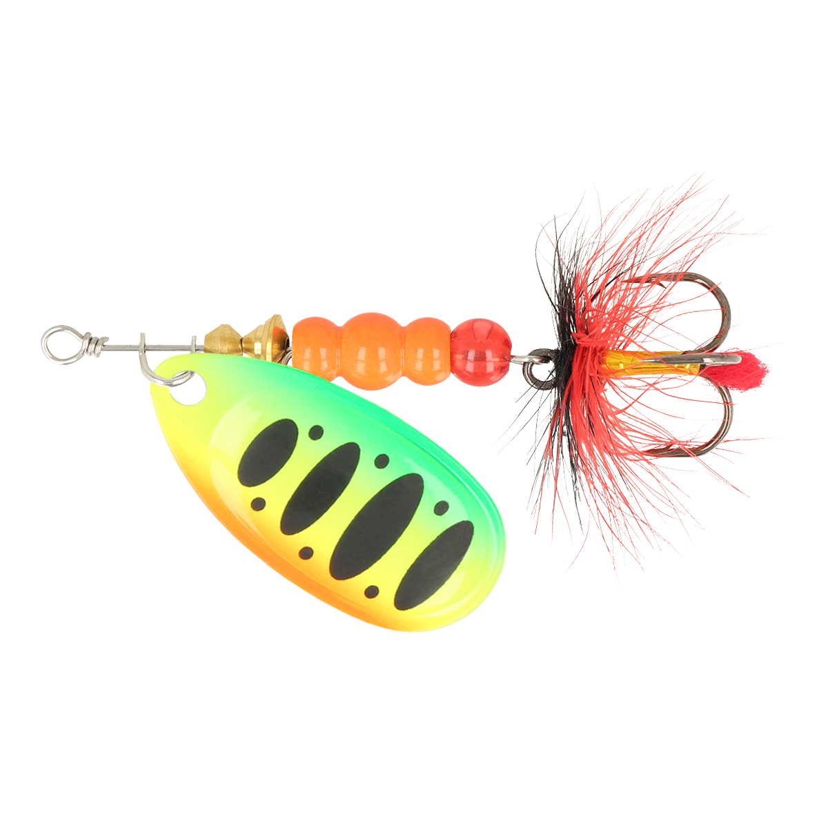 ZEOX Spoon Reactive №4 9g 015 Fluo Tiger/Black Dot