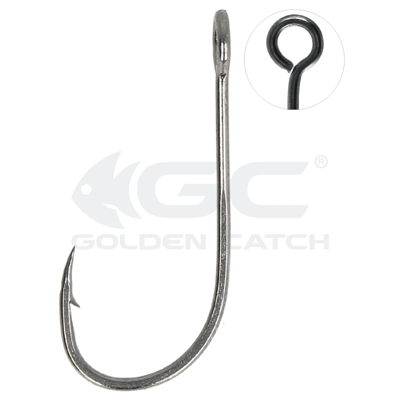 Golden Catch Hook Single Jig 1259BN №8(10pcs)old packaging