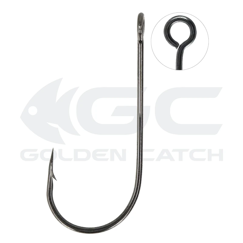 Golden Catch Hook Single Worm 1234BN №1(6pcs)