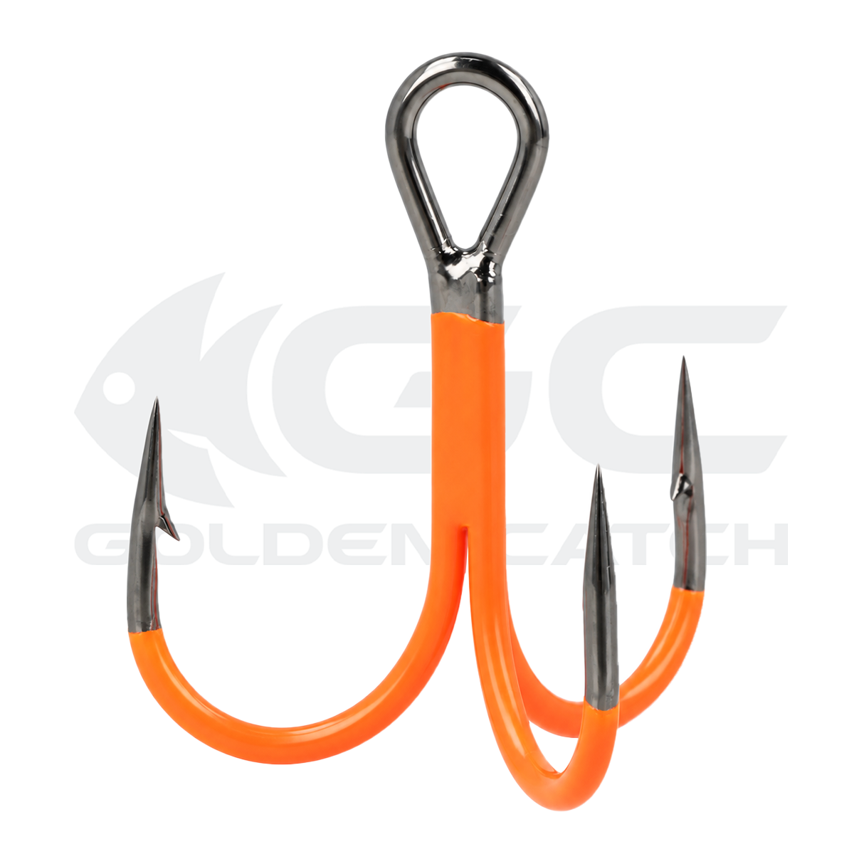 Golden Catch Treble Hook Armor Needle TS Medium UV Orange №10 (5pcs)