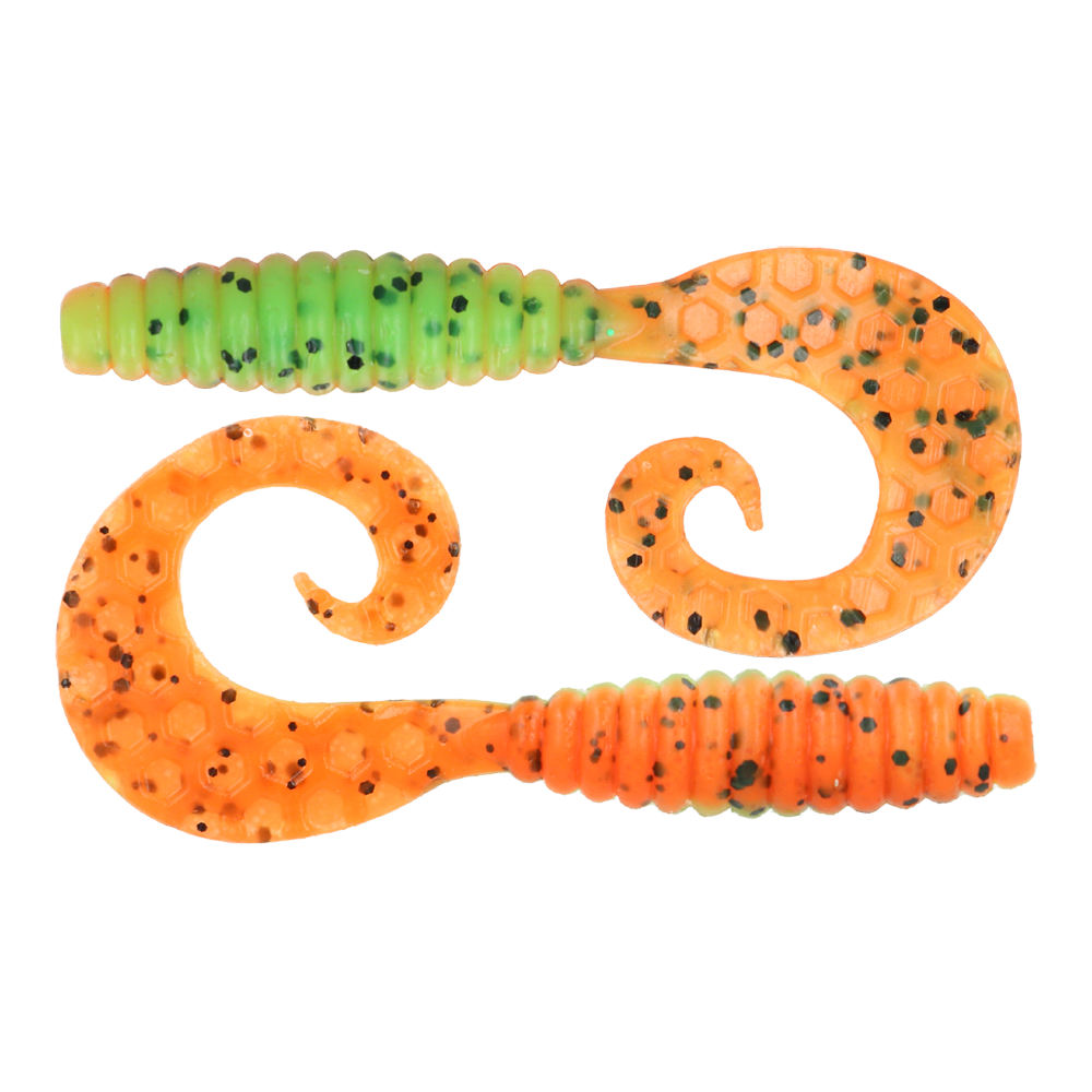 ZEOX Silicone Baits Comma Grub 3.4"(7pcs)202 P