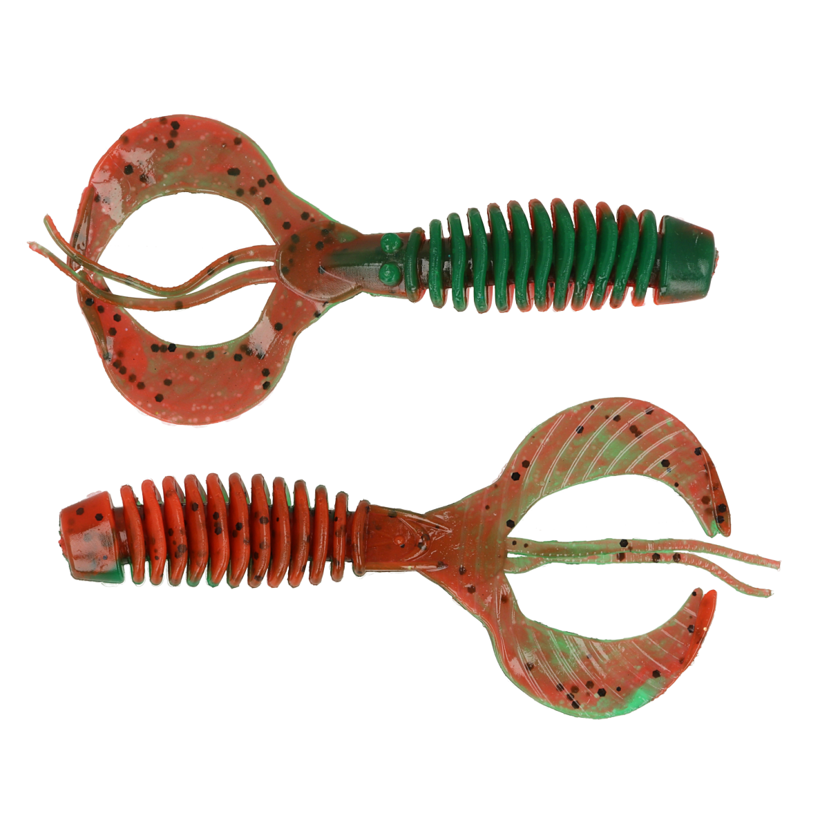 ZEOX Silicone Baits Trigger Craw 3.7"(5pcs)204 GRPP