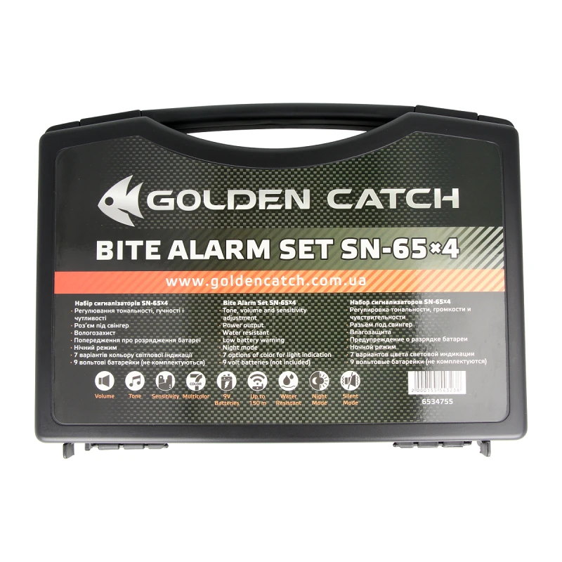 Golden Catch Bite Alarm Set SN65 4+1 - Photo №10
