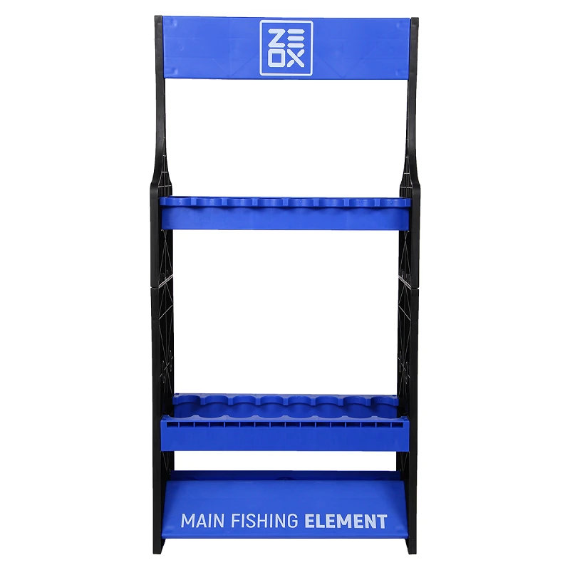 ZEOX Rod Stand For 16 Rods Blue - Photo №2