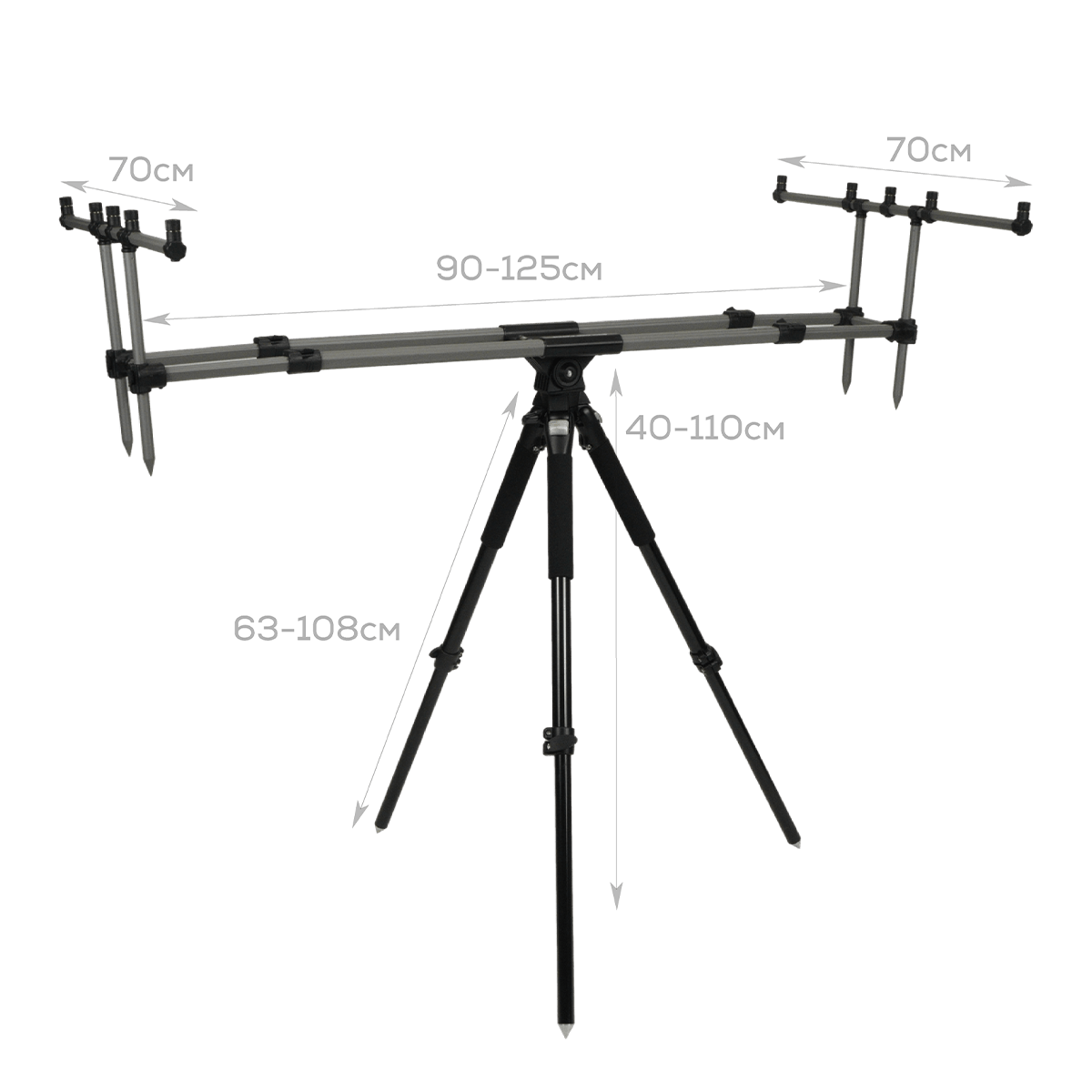 Golden Catch Rod Pod Super Strong 3/4 - Photo №1