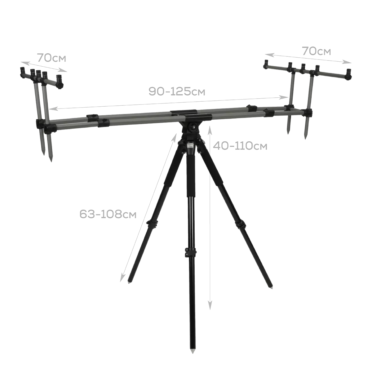 Golden Catch Rod Pod Super Strong 3/4 - Photo №1