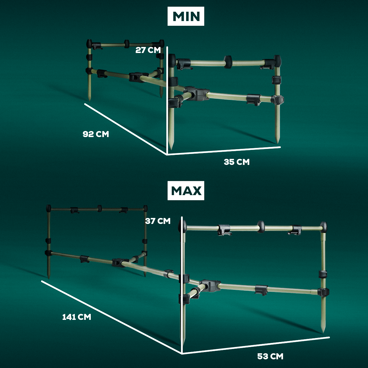 Golden Catch Rod Pod G.Carp Minima 3 - Photo №1