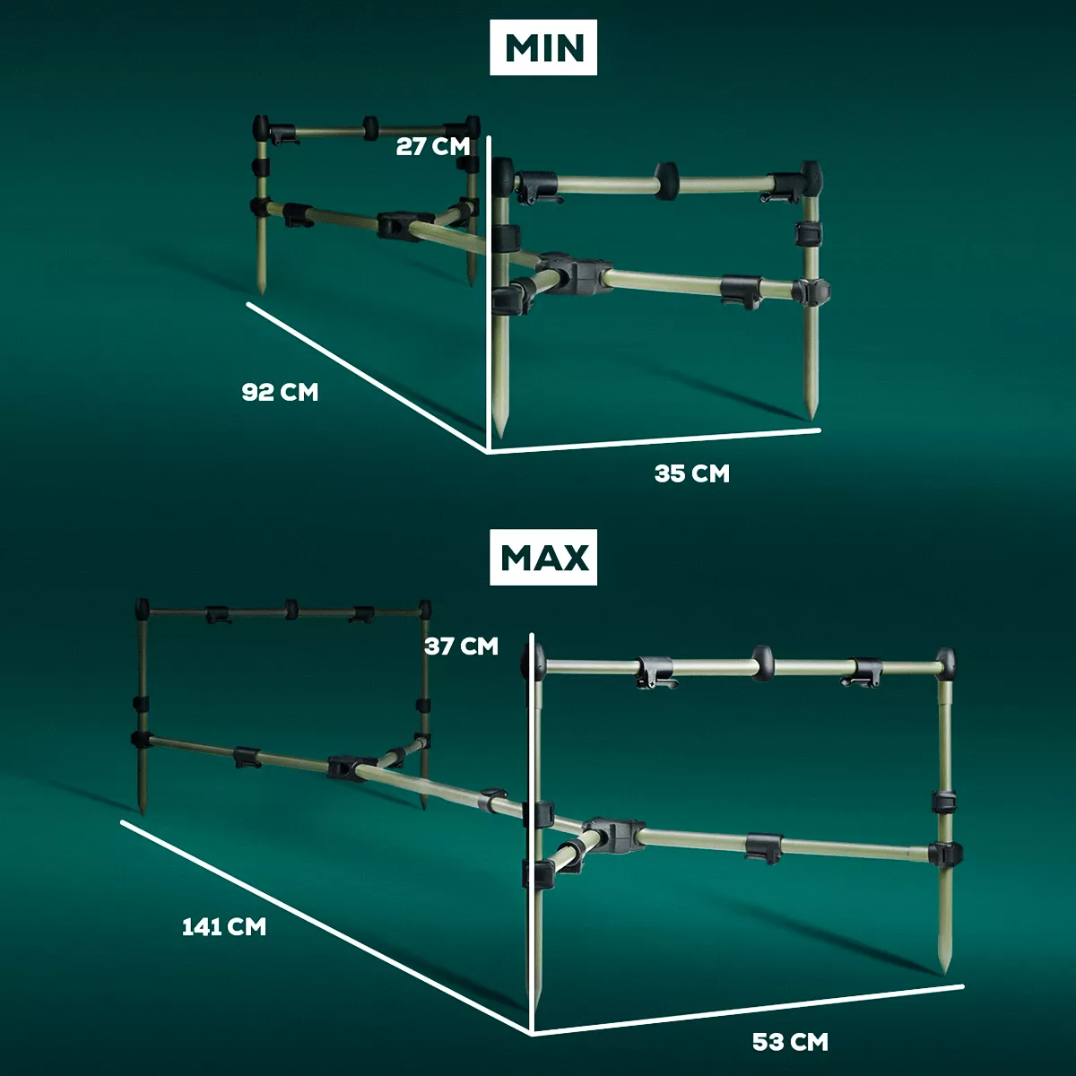 Golden Catch Rod Pod G.Carp Minima 3 - Photo №1